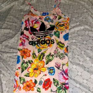 Adidas long floral dress🌺